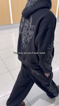 floral sweat suit
