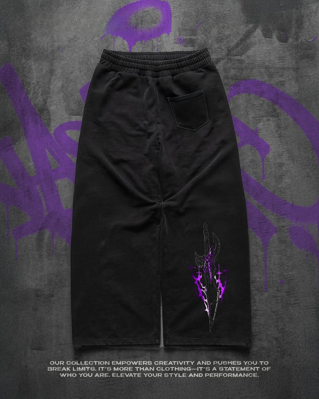 Kasaka's Venom Fang Washed Baggy Joggers