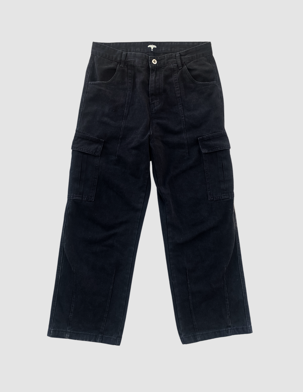 "Midnight" Black Cargo Denim