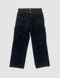 "Midnight" Black Cargo Denim