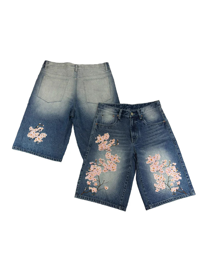 SAKURA DENIM JORTS