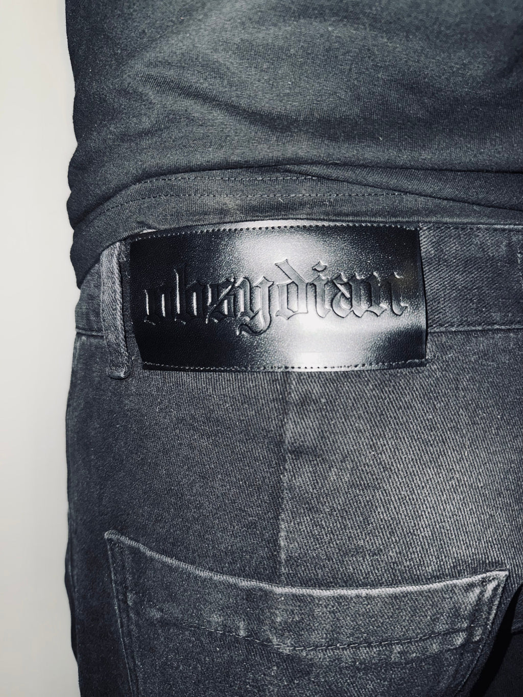 "Midnight" Black Cargo Denim