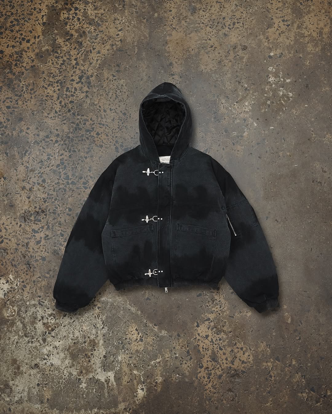 CANVAS CLASP WORKWEAR BOMBER JACKET[UNISEX]